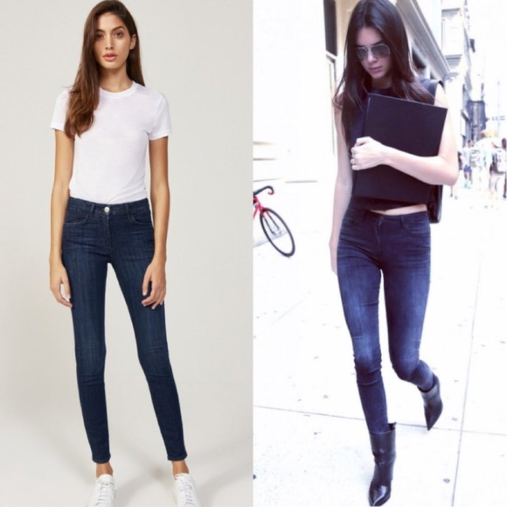 3x1 NYC Channel High Rise Skinny Blue Jeans | 28